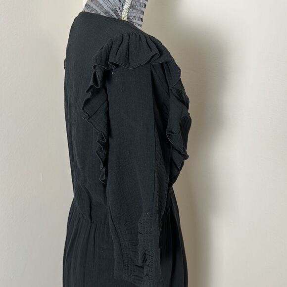 NWT!!  MASSCOB Gardiner ruffle-trimmed dress size L - Picture 9 of 15